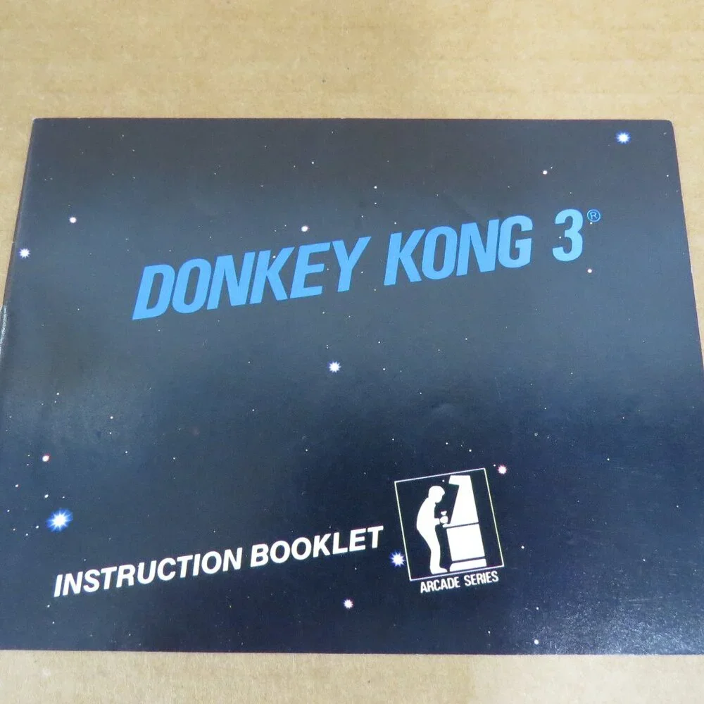 Donkey Kong 3 NES Instruction Booklet Manual Only 1986 First Print No TM